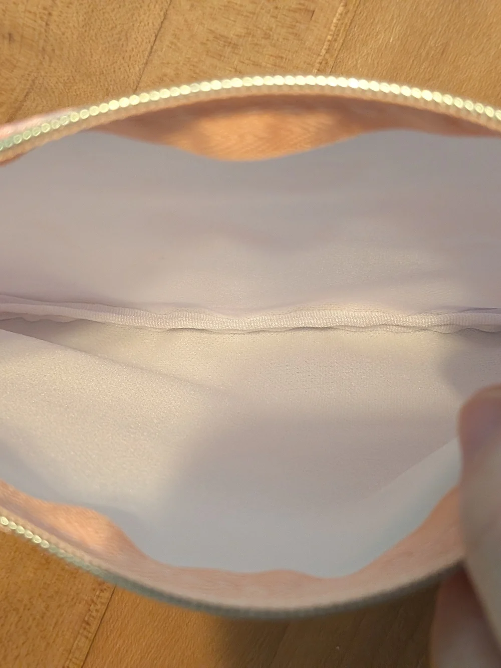 Ipsy Silky Pink Tie-Dye Zip Pouch